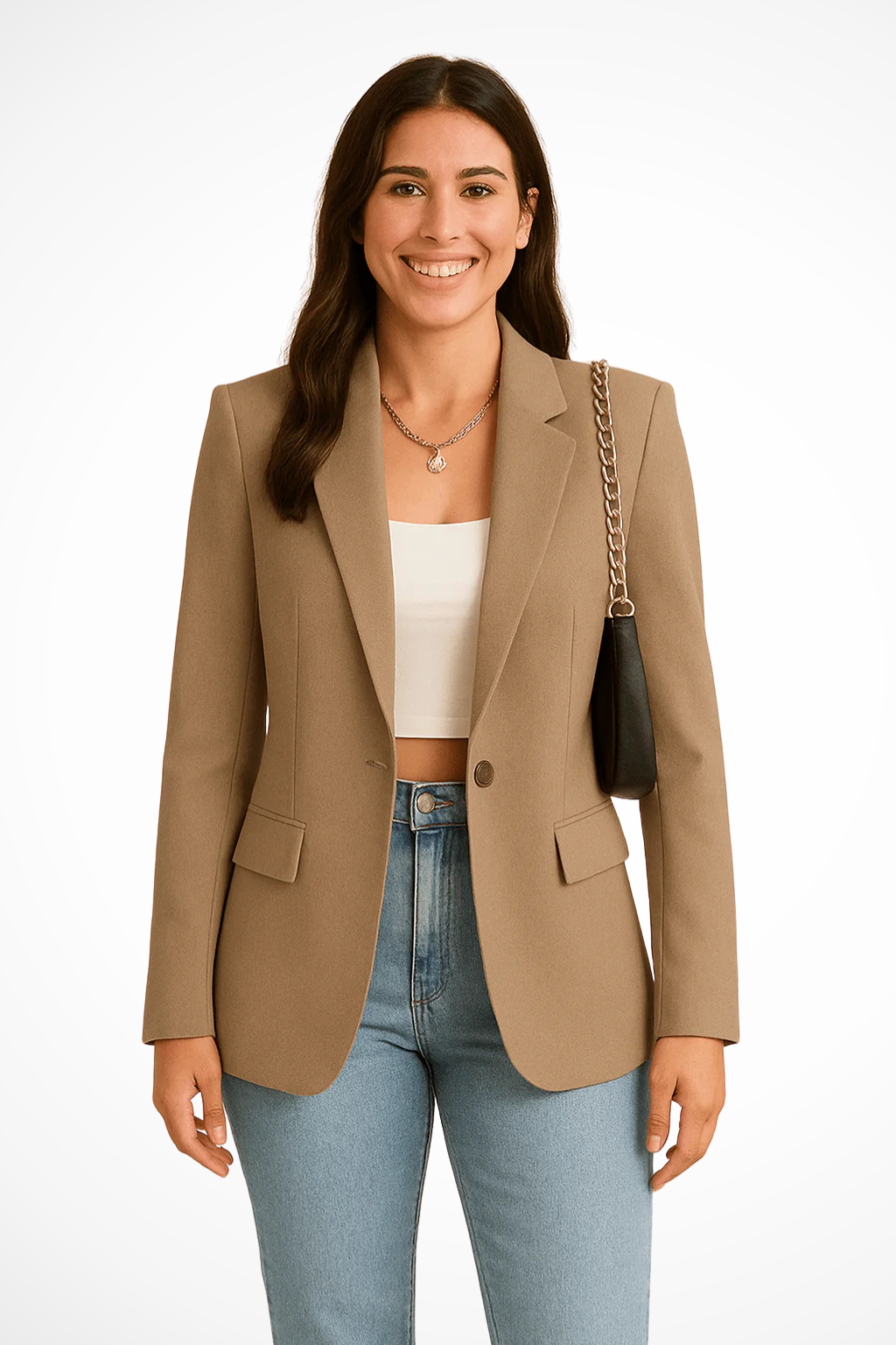 Maximiliane | Blazer d'affaires pour femmes cintré à un bouton