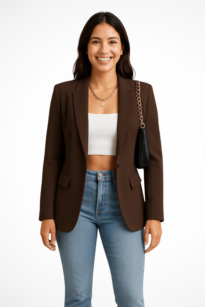 Maximiliane | Blazer d'affaires pour femmes cintré à un bouton
