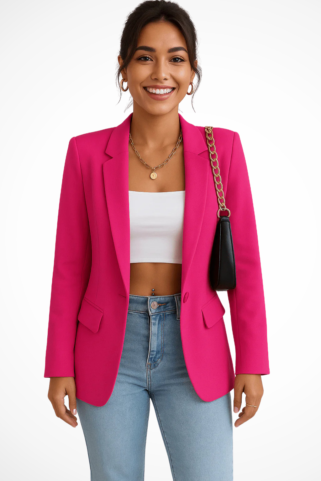 Maximiliane | Blazer d'affaires pour femmes cintré à un bouton