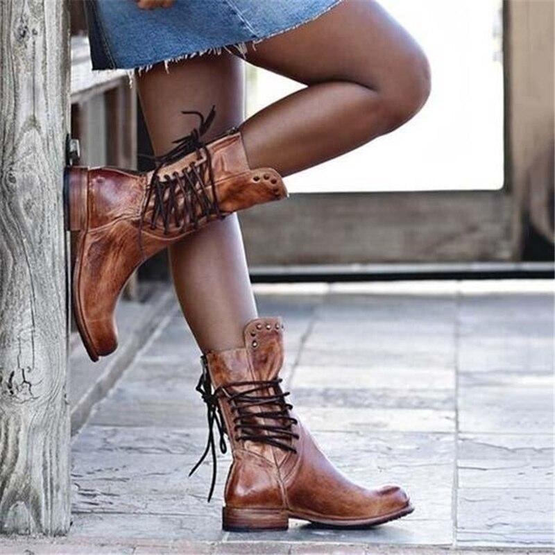 Melanie | Bottes orthopédiques à talon bloc bas pour femmes