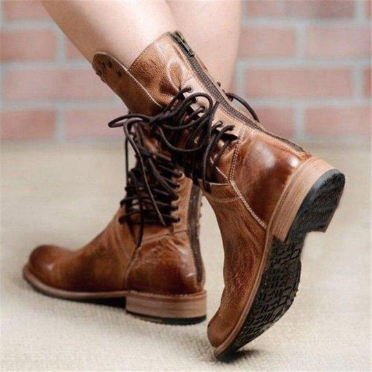 Melanie | Bottes orthopédiques à talon bloc bas pour femmes