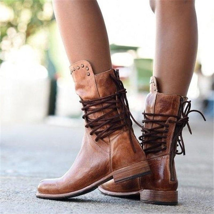 Melanie | Bottes orthopédiques à talon bloc bas pour femmes