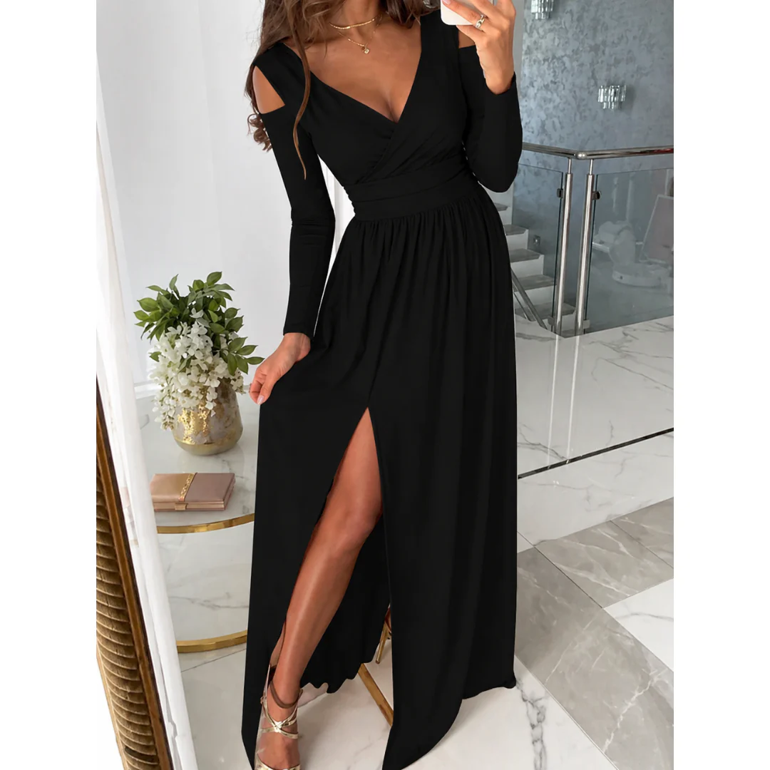 Sandra | Robe de soirée élégante à fente latérale pour femmes