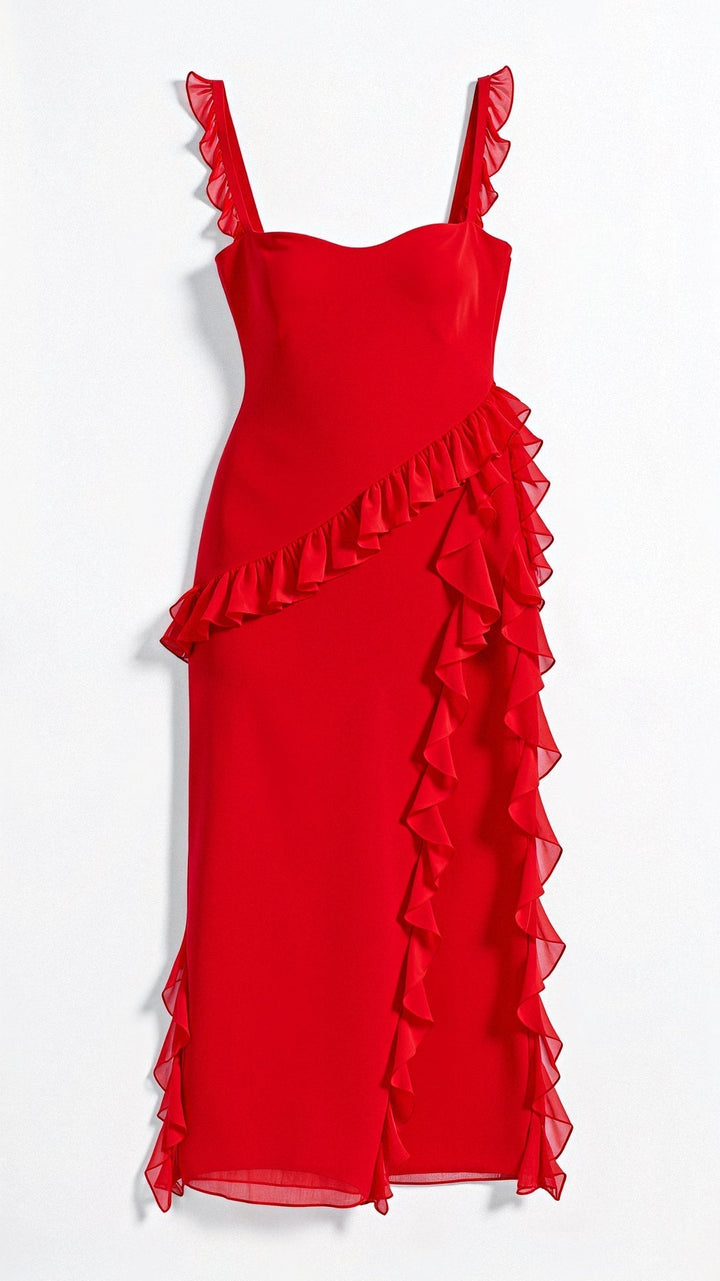 Robe Maxi Avery avec Volants