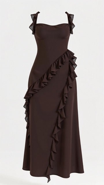 Robe Maxi Avery avec Volants