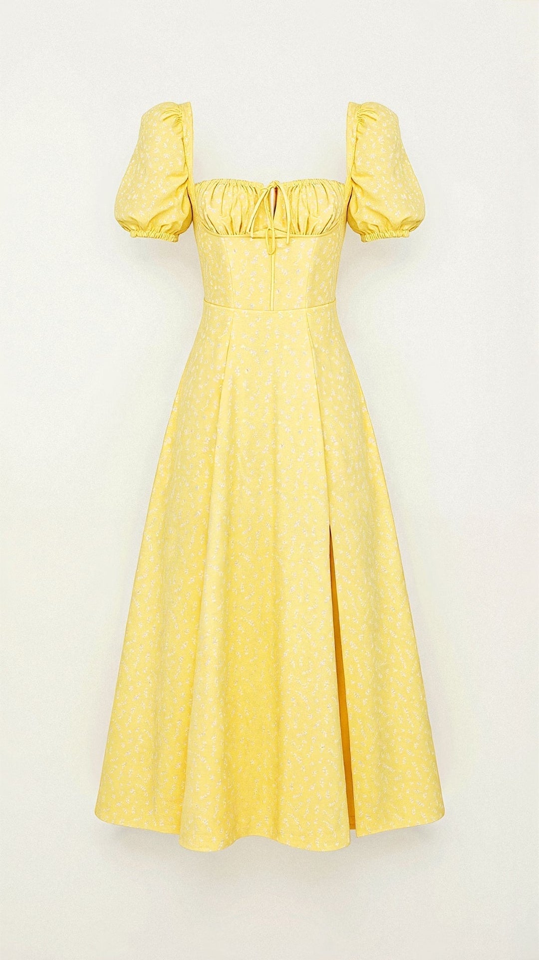 Robe midi Daniela avec décolleté carré