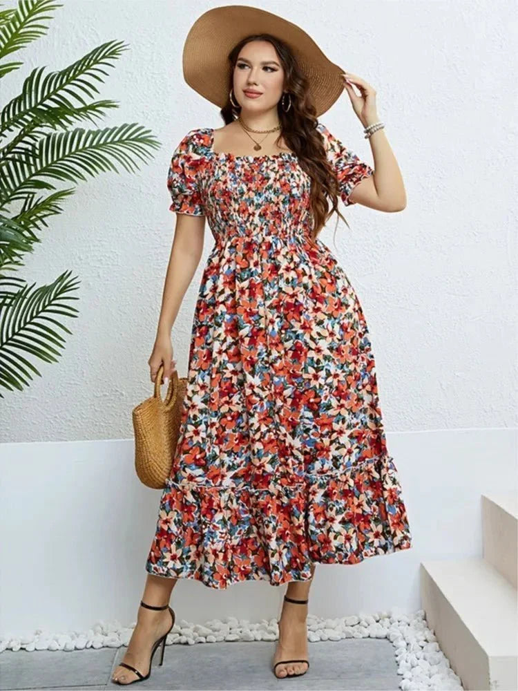 Robe Midi Fleurie Evelina