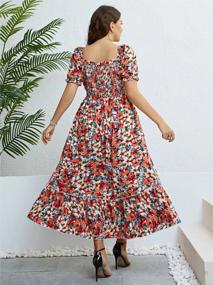 Robe Midi Fleurie Evelina
