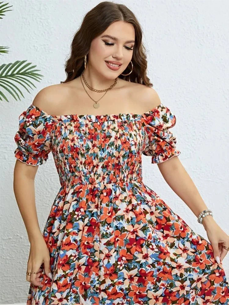 Robe Midi Fleurie Evelina