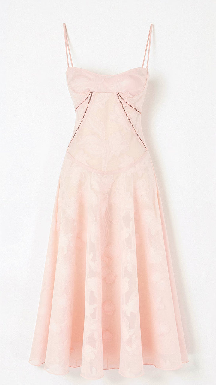 Robe Maxi Transparente Fleurie Hannah