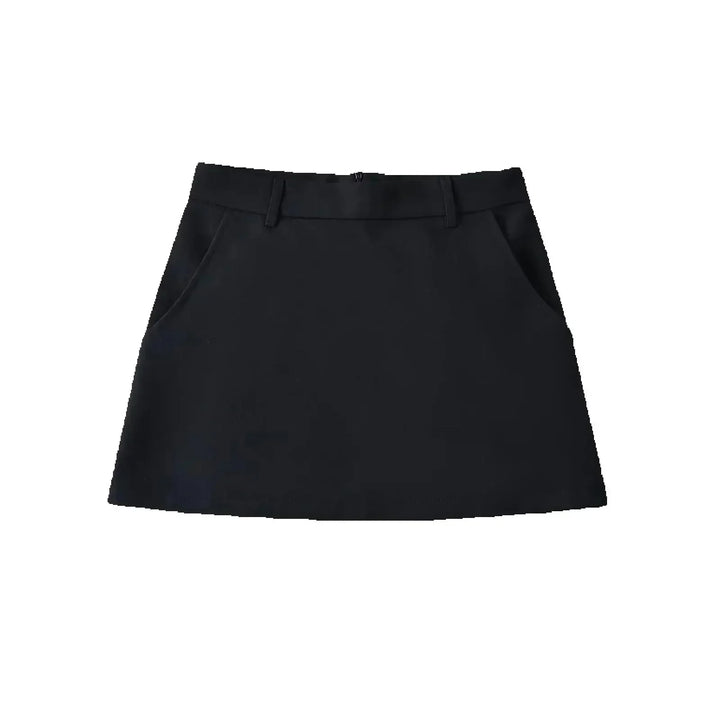 Jupe Mini Karla A-Ligne avec Poches