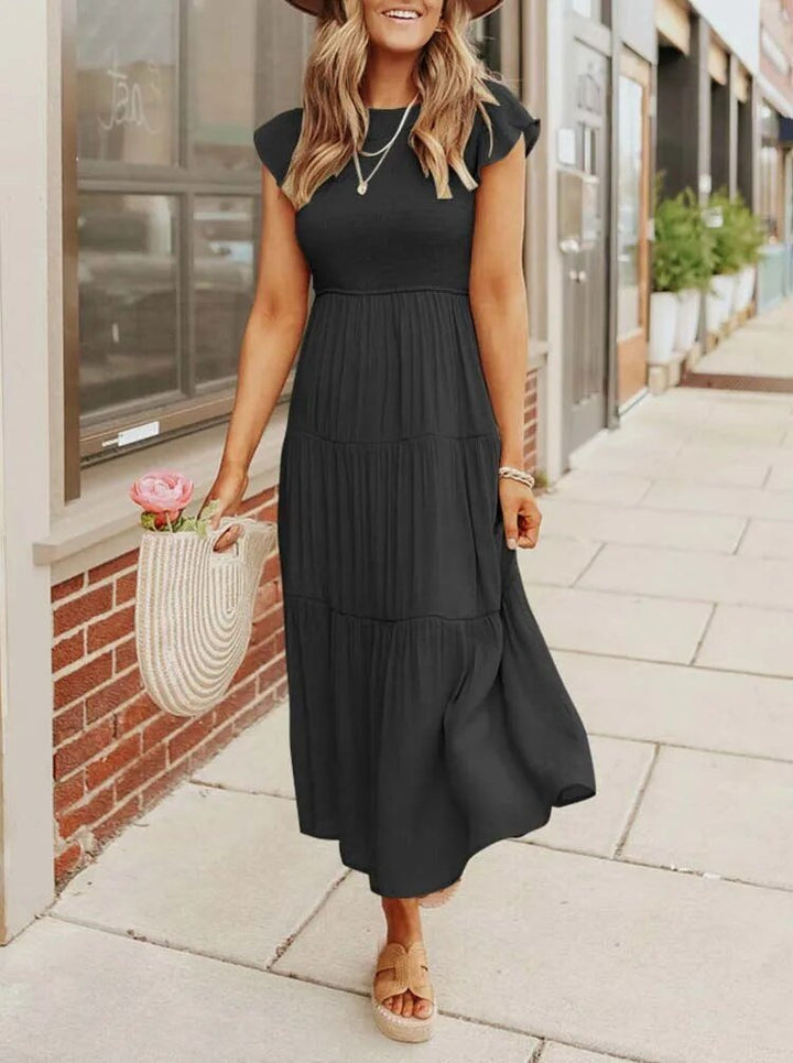 Ruby | Robe midi élégante et fluide en A pour femmes