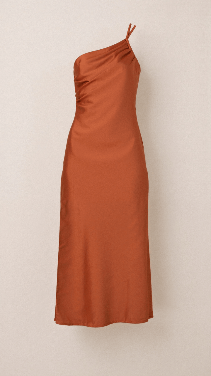 Robe Midi À Épaule Unique Louise