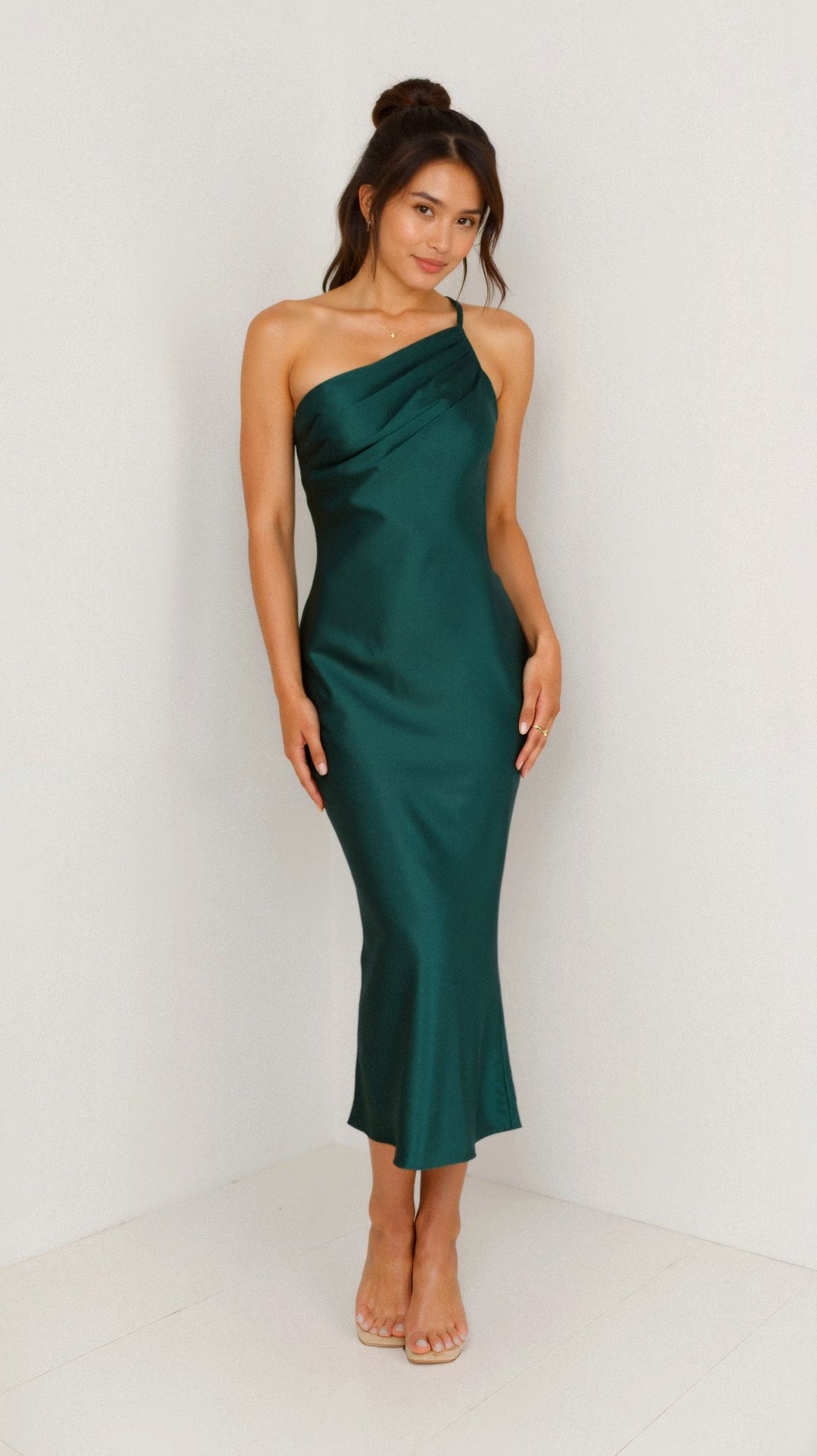 Robe Midi À Épaule Unique Louise