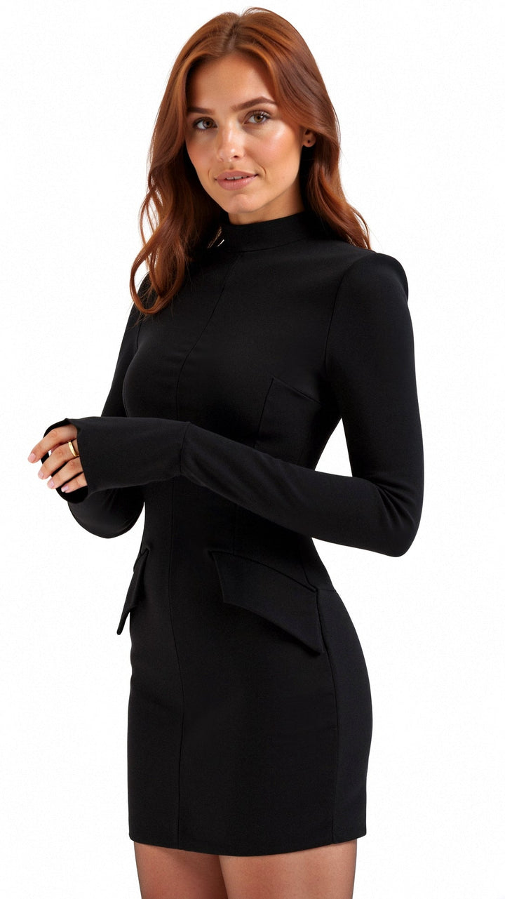 Robe Mini Maja à Manches Longues