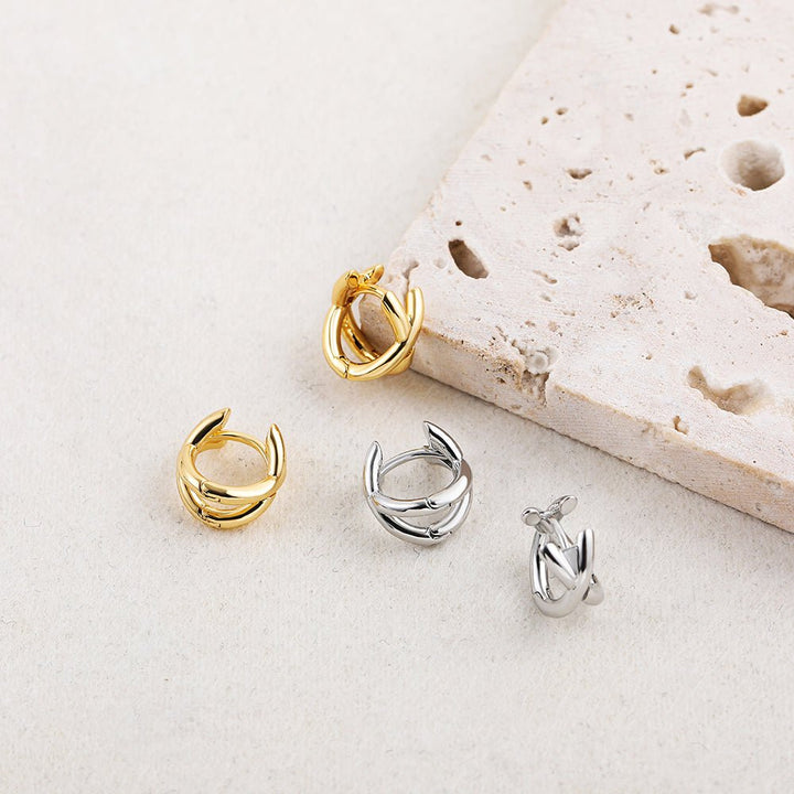 Micara - Boucles d'oreilles Crossover