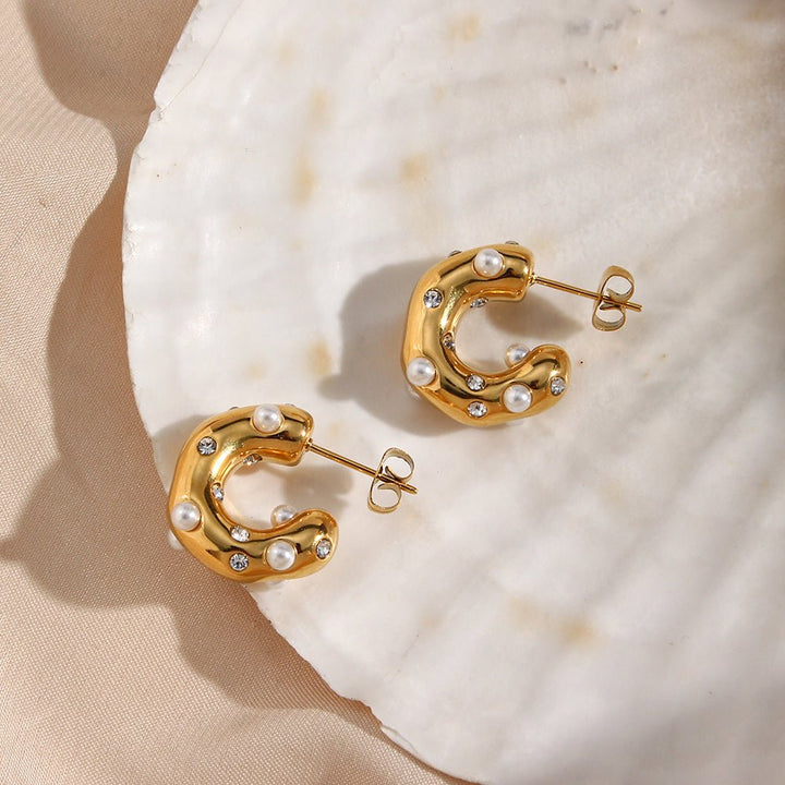 Micara – Perles à Pois – Boucles d'Oreilles