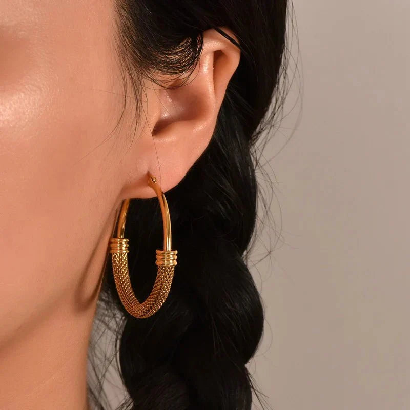 Micara - Fils d'Or - Boucles d'oreilles