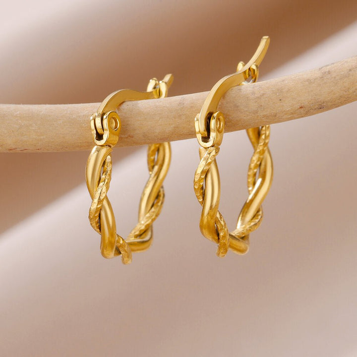 Micara - Boucles d'oreilles torsadées