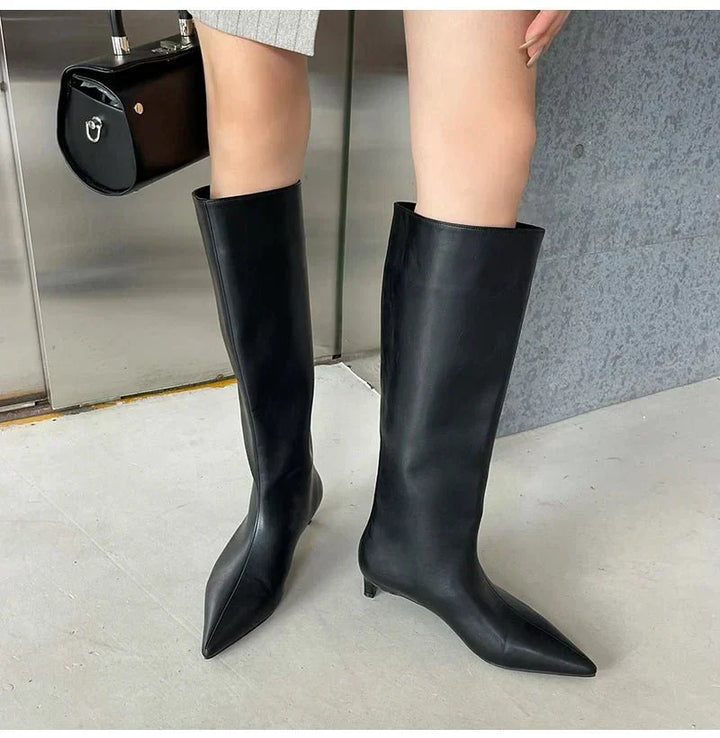 Bottes élégantes pour femmes Elevé – Bottes à talons mi-mollet