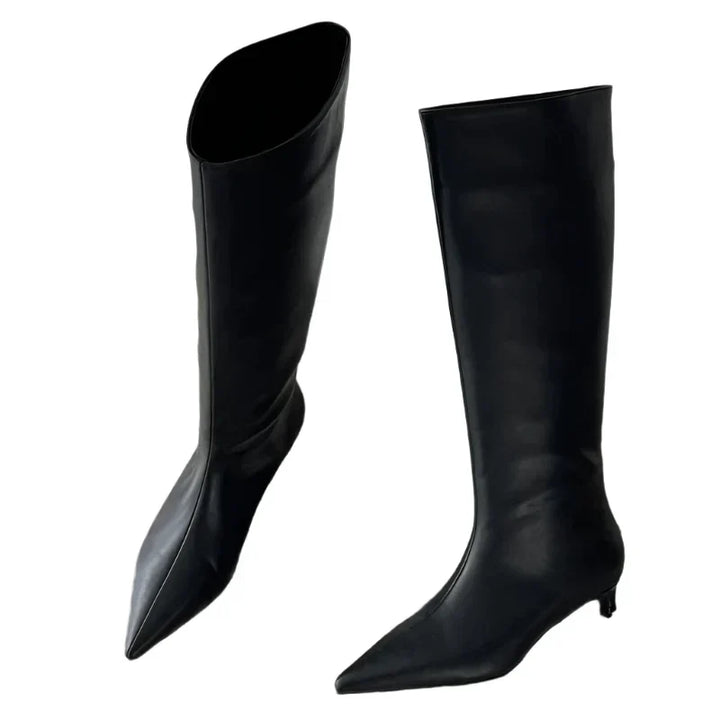 Bottes élégantes pour femmes Elevé – Bottes à talons mi-mollet