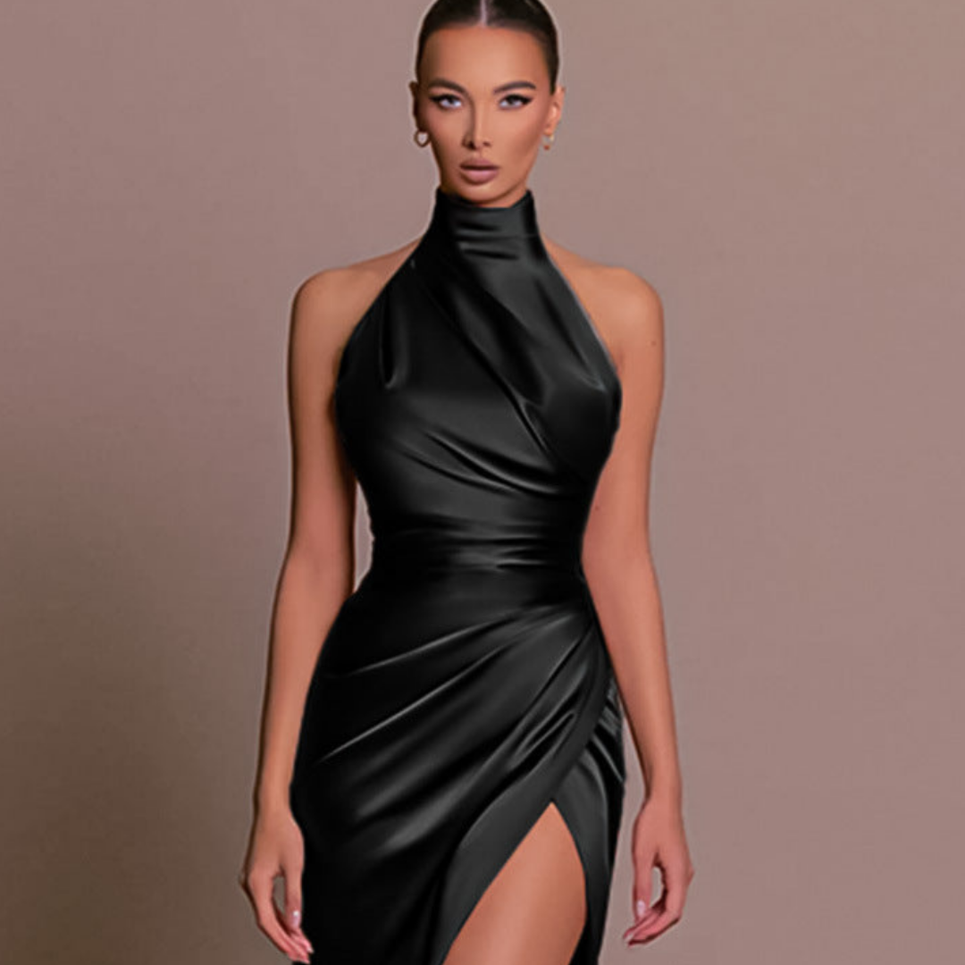 Nadine | Robe de soirée dos nu avec fente