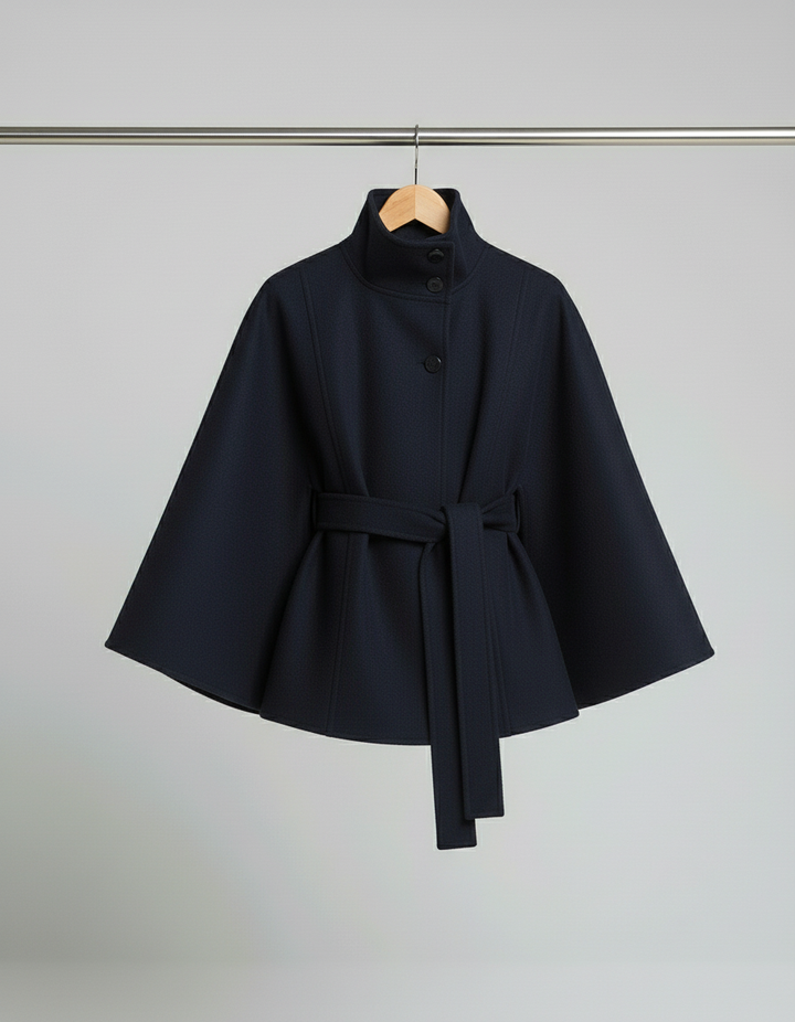 Ella | Manteau en Cape pour Femmes à Accent Ceinture