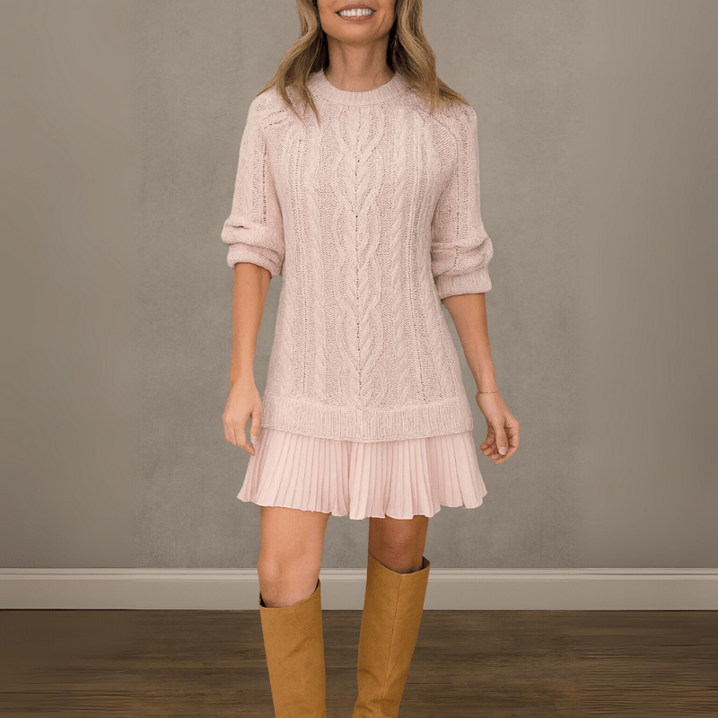 Noa | Robe en tricot pour femmes en cachemire, confort, élégante, chaude