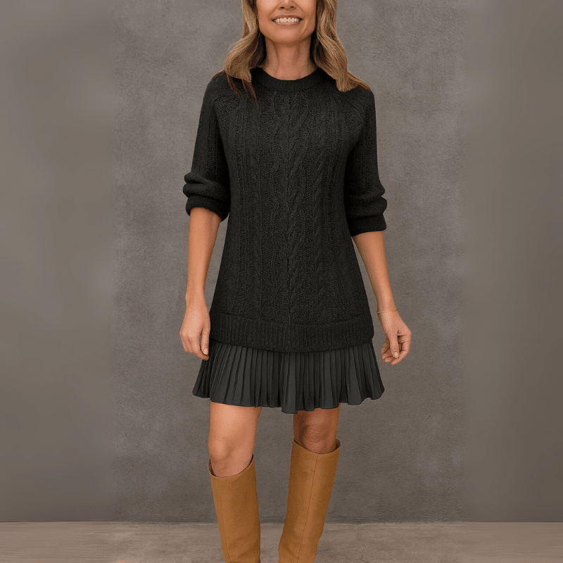 Noa | Robe en tricot pour femmes en cachemire, confort, élégante, chaude