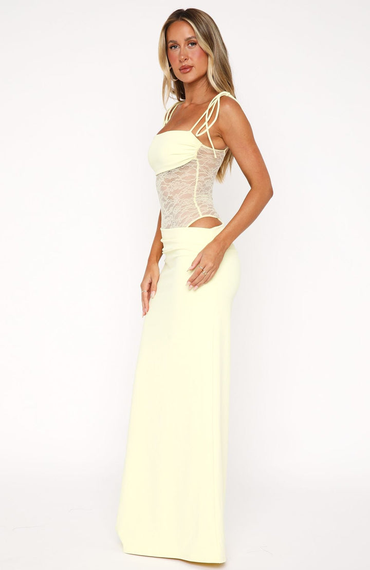Robe maxi Arianne I avec dentelle