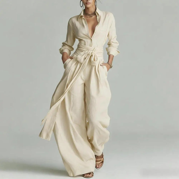 Octavia | Ensemble coordonné pour femmes avec blouse en chemise