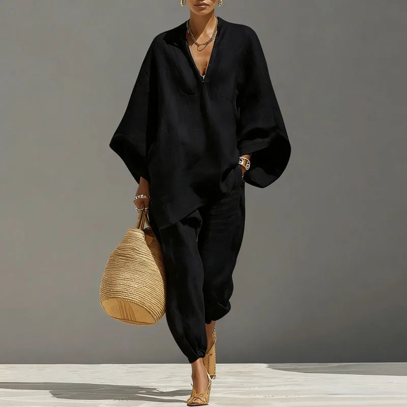 Octavia | Tunique Oversize Femme Ensemble Deux Pièces