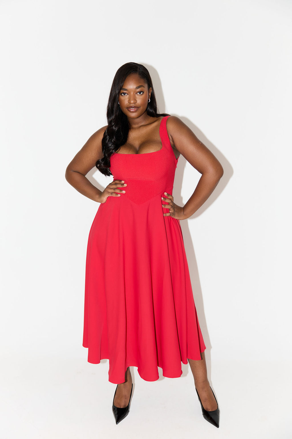 Amelia | Robe midi intemporelle et fluide