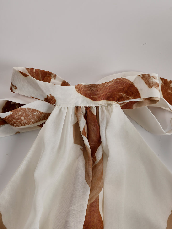 Ophelia | Robe Maxi Paisley à Dos Nu pour Femmes