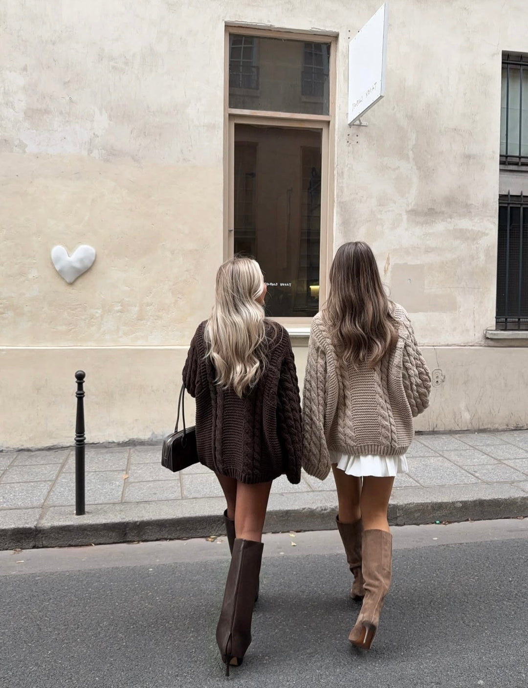ELISE – Pull en maille oversize avec motif torsadé pour femmes