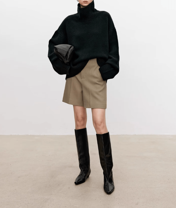Lea | Pull élégant pour femmes avec col roulé