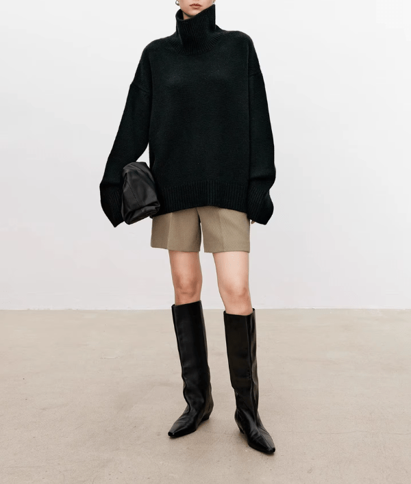 Lea | Pull élégant pour femmes avec col roulé