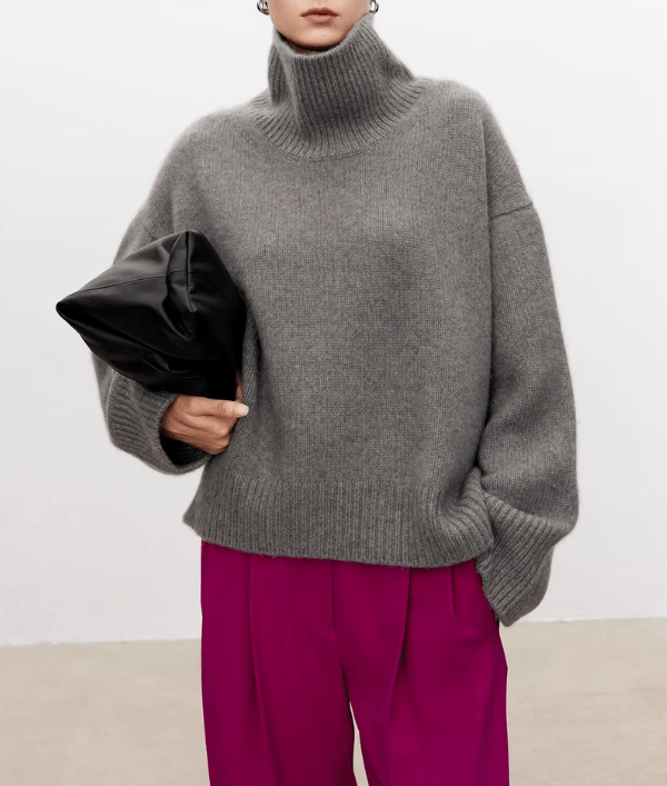 Lea | Pull élégant pour femmes avec col roulé