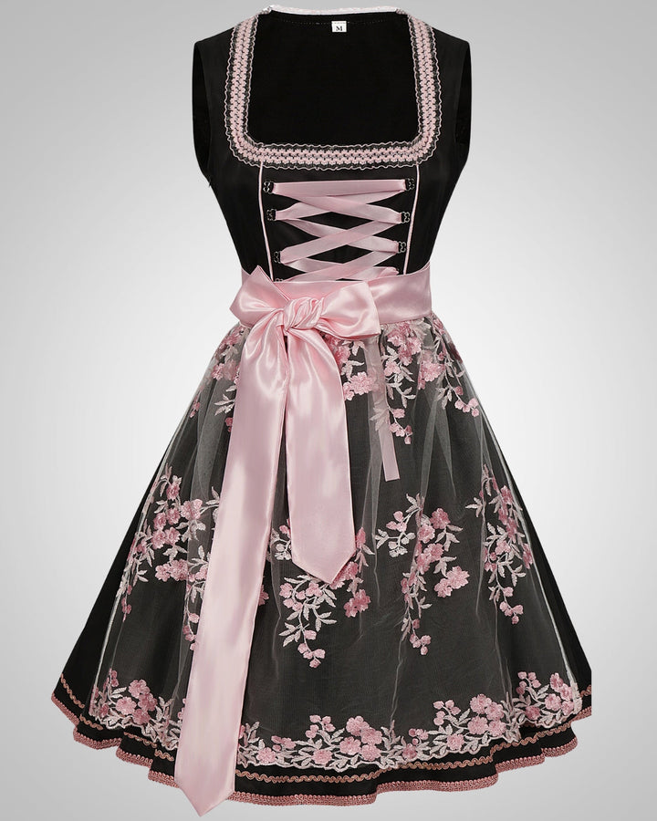 Paula | Robe Dirndl Traditionnelle Brodée pour Femmes