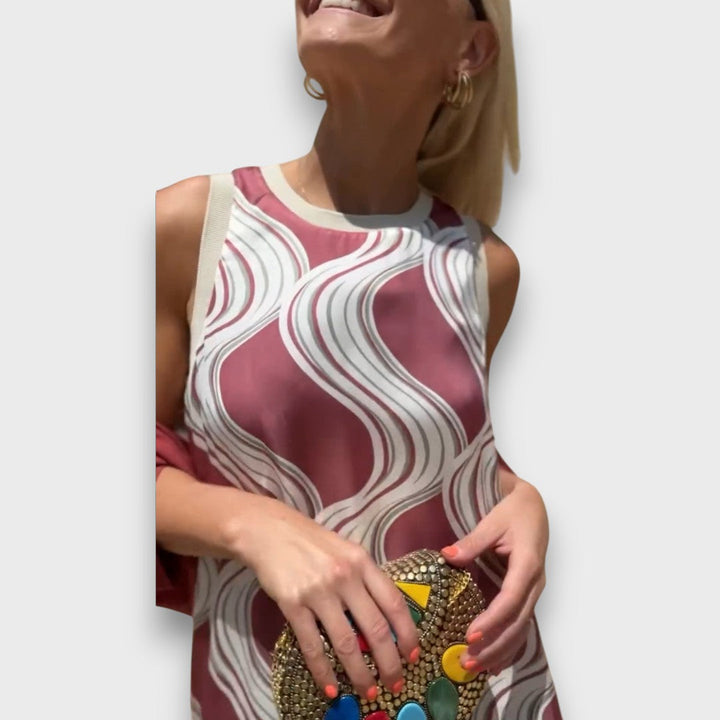 Caliera – Robe maxi avec cardigan