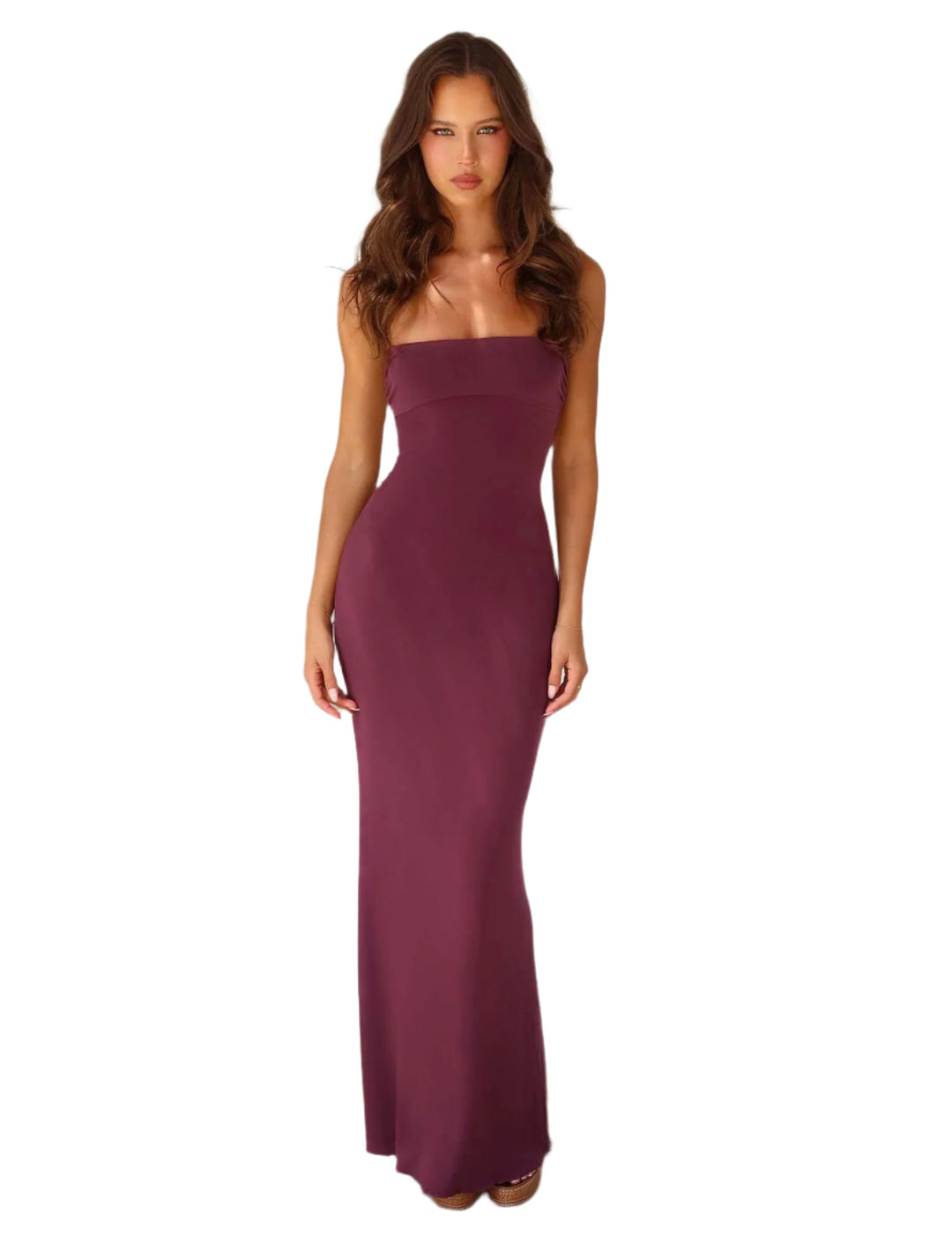 Marriane - Robe maxi à bretelles spaghetti