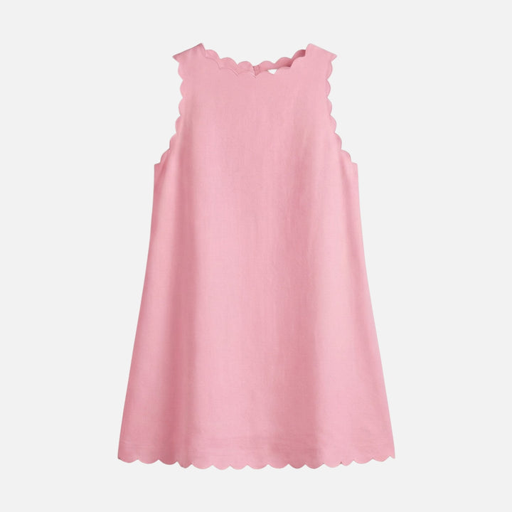 Petra | Robe Mini Sans Manches en Coton pour Femmes avec Ourlet en Vague – Robe Mini d'Été