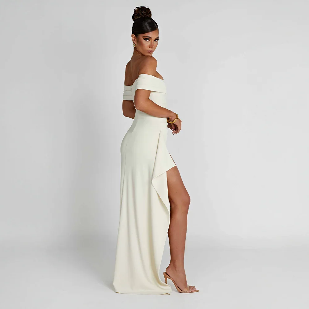 Agnes | Robe Maxi Femme Décolleté Épaules Nues Fente Latérale – Off-Shoulder Maxi Fente 2026
