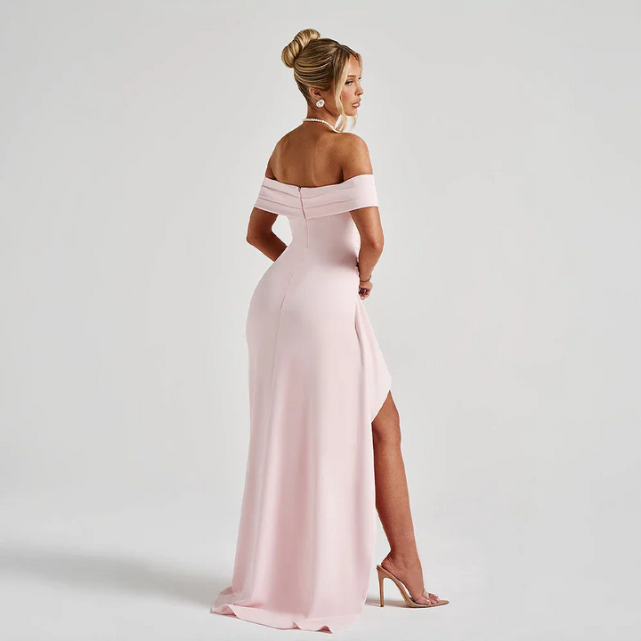 Agnes | Robe Maxi Femme Décolleté Épaules Nues Fente Latérale – Off-Shoulder Maxi Fente 2026
