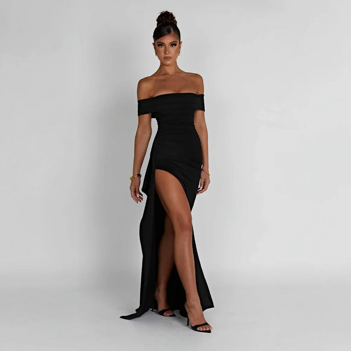 Agnes | Robe Maxi Femme Décolleté Épaules Nues Fente Latérale – Off-Shoulder Maxi Fente 2026