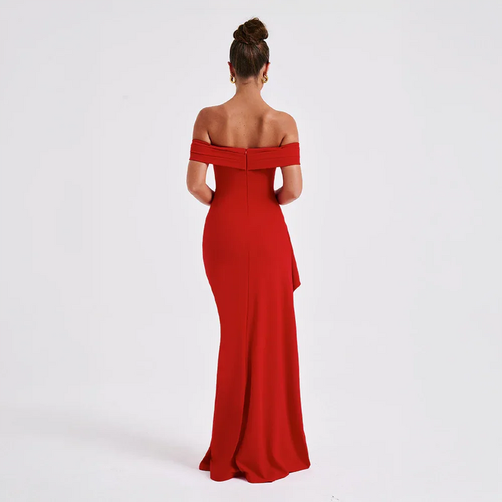 Agnes | Robe Maxi Femme Décolleté Épaules Nues Fente Latérale – Off-Shoulder Maxi Fente 2026
