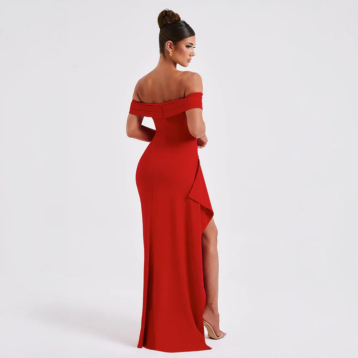 Agnes | Robe Maxi Femme Décolleté Épaules Nues Fente Latérale – Off-Shoulder Maxi Fente 2026