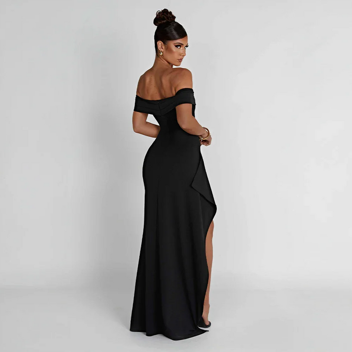 Agnes | Robe Maxi Femme Décolleté Épaules Nues Fente Latérale – Off-Shoulder Maxi Fente 2026