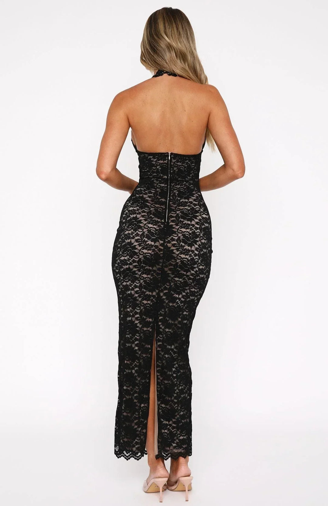 Petra | Robe Maxi Noire Femme Dentelle Dos Nu – Maxi Noir Dentelle 2026
