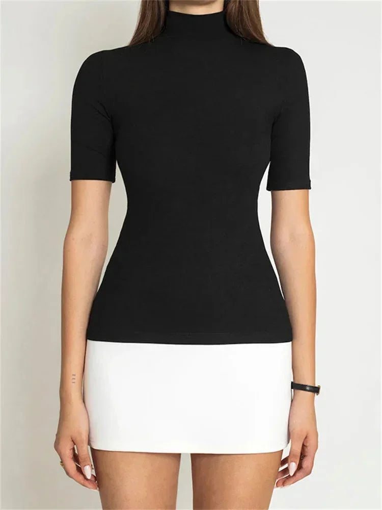 Zelda | Robe d'été femme bicolore col roulé – Robe Colorblock col roulé 2026